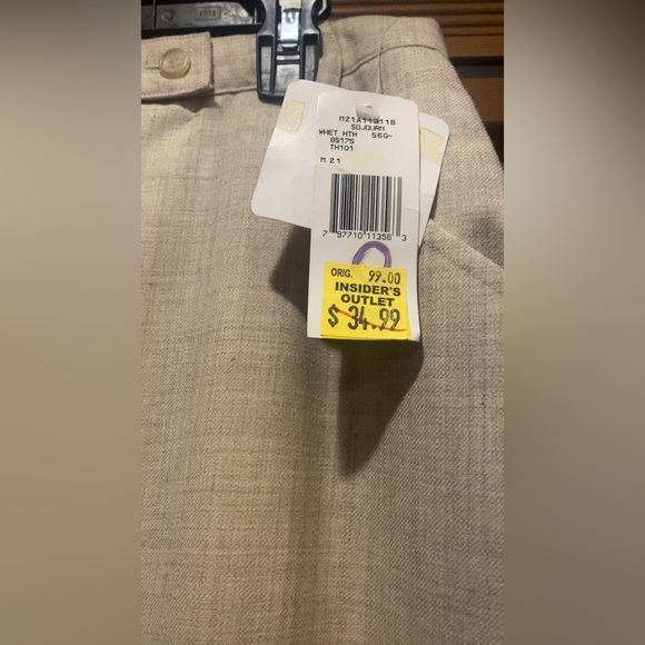 🐇Jones Wear Beige Pencil Skirt Textured Pockets Neutral Vintage 12 - Picture 4 of 9